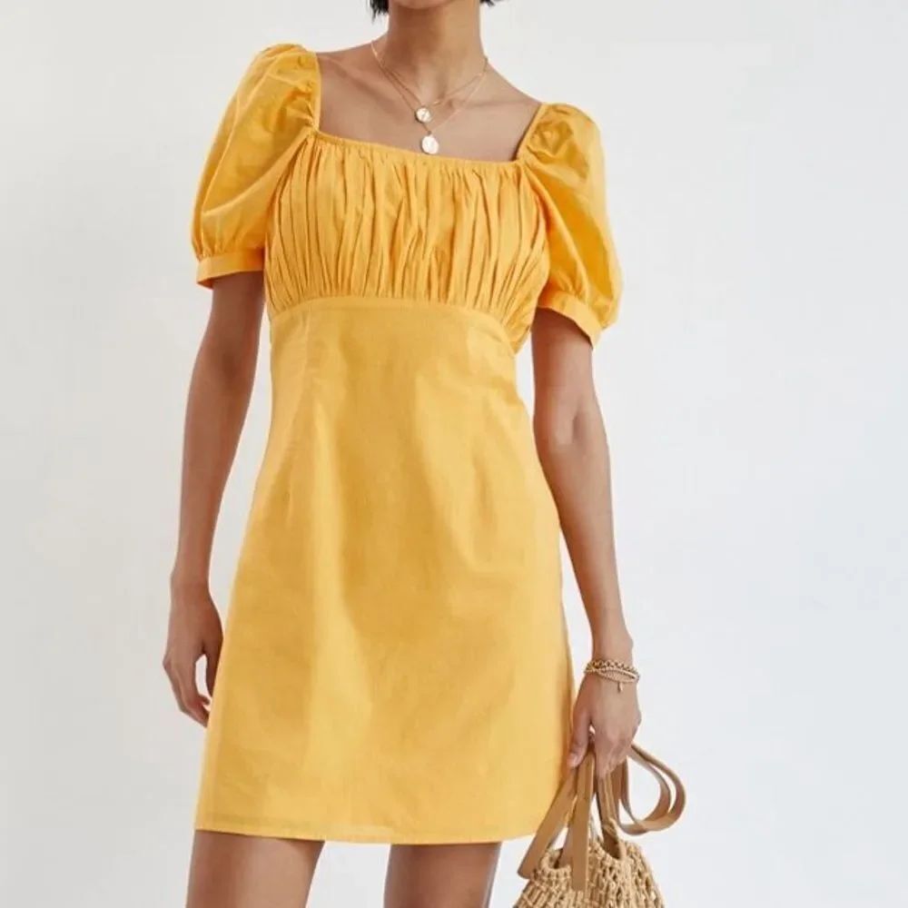 Forever That Girl Gathered Puff Sleeve Mini Dress